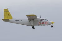 G-BEXJ @ EGJB - The Channel Islands Air Search aircraft on a training flight in Guernsey
