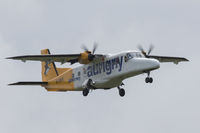 G-OAUR @ EGJB - Landing at Guernsey - by alanh