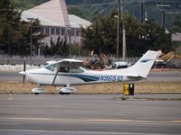 N96510 @ KBFI - Cessna 182 waiting to takeoff. - by Eric Olsen