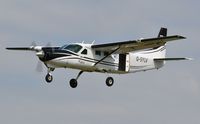G-SYLV @ EGFH - Resident Cessna 208B operated by Skydive Swansea. - by Roger Winser