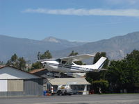 N928JC @ SZP - 1977 Cessna 182Q SKYLANE, Continental O-470-U 230 Hp, takeoff climb Rwy 22 - by Doug Robertson