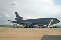 87-0124 @ KWRI - Crowds of curious people wait their turn to board this KC-10 at an Air Force open house. - by Daniel L. Berek