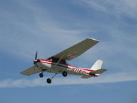 N714HH @ SZP - 1977 Cessna 150M, Continental O-200 100 Hp, takeoff climb Rwy 22 - by Doug Robertson