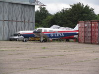 G-LEYA @ EGSX - on apron - not allowed to get closer - by magnaman