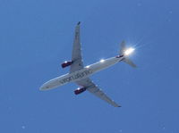 G-VLUV @ KDTW - On approach to DTW, approx. 15 miles out.

(White spots are cottonwood seeds floating in the air)