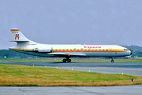 EC-DCN @ EGPK - Sud Aviation SE.210 Caravelle 10B1R [199] (Hispania) Glasgow-Prestwick~G 25/08/1984. From a slide. - by Ray Barber