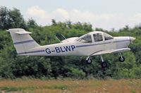 G-BLWP @ EGFH - Tomahawk, Cambrian Flying Club Swansea based, previously OY-BTW, seen departing runway 28, for circuit training. - by Derek Flewin
