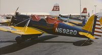 N59220 @ HMT - N59220 at Hemet Ryan Airpot California. Paint is some sort of special PT used for joy riding, not used as a trainer. - by clayton eddy