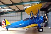 G-ISDN @ EGTW - Boeing Stearman N2S-3 Kaydet [75-1263] Oaksey Park~G 21/05/2005 - by Ray Barber