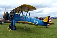 G-BSWC @ EGDV - Boeing Stearman PT-13D Kaydet [75-5560] Hullavington~G 21/05/2005 - by Ray Barber