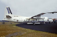 PH-FSR @ EGLF - Fokker F-27-400M Friendship [10655] (Fokker) Farnborough~G 07/09/1984. From a slide. - by Ray Barber