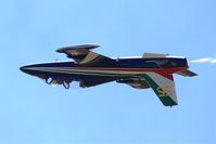 MM55053 @ LFSX - Italian Air Force Aermacchi MB-339PAN, N°55 of Frecce Tricolori Aerobatic Team 2015, Luxeuil-Saint Sauveur Air Base 116 (LFSX)  Open day 2015 - by Yves-Q