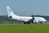 YR-BMA @ EGGW - YR-BMA Blue Air at Luton 6.6.16 - by GTF4J2M