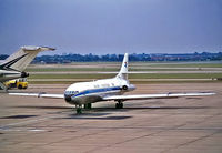 F-BNKJ @ EGLL - Sud Aviation SE.210 Caravelle 3 [252] (Air Inter) Heathrow~G 01/09/1973. From a slide. - by Ray Barber