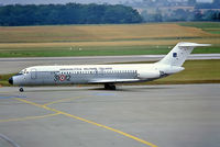 MM62012 @ LSGG - McDonnell Douglas DC-9-32 [47595] (Italian Air Force) Geneva-Int'l~HB 09/09/1981. From a slide.