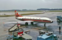 I-GISA @ EGCC - Sud Aviation SE.210 Caravelle 3 [021] (Altair) Manchester-Ringway~G 02/07/1982. From a slide.