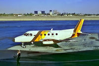 N102WJ @ KSNA - Embraer Emb-110P1 Bandeirante [110202] (Imperial) Santa Ana-John Wayne Airport Orange County~N 23/10/1994. From a slide.
