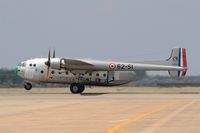 F-AZVM @ LFMI - Nord N-2501F Noratlas, Take off rwy 15, Istres-Le Tubé Air Base 125 (LFMI-QIE) open day 2016 - by Yves-Q