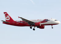 D-ABFO @ LEBL - Landing rwy 25R in special bird c/s - by Shunn311