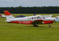 G-CEGU @ EGLM - Piper Cherokee Warrior at White Waltham. Ex N575DM - by moxy