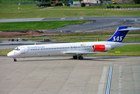 OY-KHF @ EGBB - McDonnell Douglas DC-9-87 [49609] (SAS Scandinavian Airlines) Birmingham Int'l~G 03/07/2005 - by Ray Barber