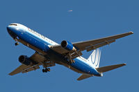 N641UA @ EGLL - Boeing 767-322ER [25091] (United Airlines) Home~G 09/01/2011. On approach 27R.