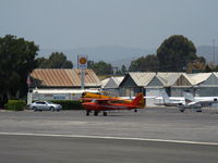 N714NY @ SZP - 1977 Cessna 150M, Continental O-200 100 Hp, spotting on the Transient parking line - by Doug Robertson