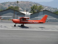 N714NY @ SZP - 1977 Cessna 150M, Continental O-200 100 Hp, landing roll Rwy 22 - by Doug Robertson