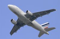 F-GUGG @ LFPG - Airbus A318-111, Take off rwy 27L, Roissy Charles De Gaulle airport (LFPG-CDG) - by Yves-Q