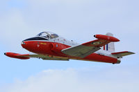 G-BWSG @ EGFH - Jet Provost T.5, East Midlands based, previously XW324, seen pulling out from runway 22 en-route to the WNAS16. - by Derek Flewin
