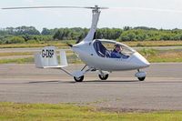 G-DISP @ EGFH - Calidus, taxxing out prior to departing to display at WNAS16.