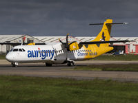 G-VZON @ EGSH - Taxiing to the terminal....