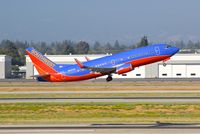 N650SW @ KSJC - Southwest departing in their Boeing 737-300 at San Jose International Airport, CA. - by Chris Leipelt