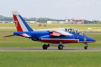 E79 @ LFPB - Dassault-Dornier Alpha Jet E (F-TENA), Athos 07 of Patrouille de France 2015, Paris-Le Bourget (LFPB-LBG) Air show 2015 - by Yves-Q