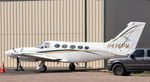 N414PW @ E98 - N414PW Cessna 414 at Mid Valley Airpark, New Mexico - by Pete Hughes