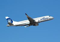 N171SY @ KSJC - Alaska/Skywest departing to John Wayne in their 2015 Embraer 170-200 at San Jose International Airport, CA. - by Chris Leipelt
