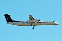 OE-LGP @ EGLL - De Havilland Canada DHC-8Q-402 Dash 8 [4016] (Austrian Airlines) Home~G 09/05/2015. On approach 27L.