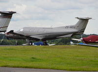 ZS-MSG @ EGTF - Pilatus PC12-47E at Fairoaks. Ex HB-FQJ - by moxy