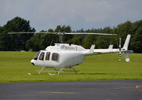 G-DSTN @ EGTB - Bell 206L LongRanger at Wycombe Air Park. Ex G-CYRS and OH-HOH. - by moxy