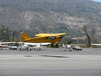N42890 @ SZP - 1945 Piper J3C-65 CUB, Continental A&C65 65 Hp, takeoff climb established, Rwy 22 - by Doug Robertson