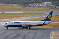 EI-DAF @ EGBB - Boeing 737-8AS [29939] (Ryanair) Birmingham Int'l~G 13/02/2009. Also wears City of Nykoping titles.  - by Ray Barber