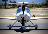N175LE @ KRHV - Arizona-based 1995 Diamond DA-20 Katana parked on the ramp at Reid Hillview Airport, San Jose, CA. - by Chris Leipelt