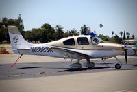 N688SR @ KRHV - Trueairspeed LLC (Carlsbad, CA) 2007 Cirrus SR22 parked on the transient ramp at Reid Hillview Airport, San Jose, CA. - by Chris Leipelt