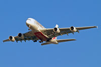 A6-EDI @ EGLL - A6-EDI   Airbus A380-861 [028] (Emirates Airlines) Home~G 19/02/2013. On approach 27R. - by Ray Barber