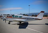 N5417P @ E16 - Locally-based 1958 Piper PA-24-250 parked on the ramp during the 2016 Airport Day at South County Airport, San Martin, CA. - by Chris Leipelt