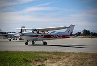 N734UR @ E16 - Locally-based 1977 Cessna 172N taxing out for departure at the 2016 Airport Day at South County Airport, San Martin, CA. - by Chris Leipelt