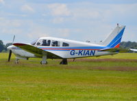G-KIAN @ EGLM - Piper Cherokee Arrow III at White Waltham. Ex SE-LLP - by moxy