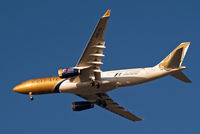 A9C-KC @ EGLL - Airbus A330-243 [286] (Gulf Air) Home~G 04/01/2010. on approach 27R. Wears Grand Prix 2010 titles.