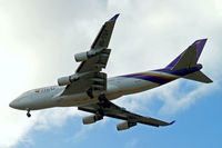 HS-TGY @ EGLL - Boeing 747-4D7 [28705] (Thai Airways) Home~G 28/07/2013. On approach 27R.