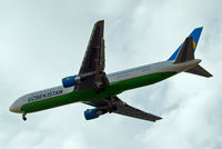 UK67006 @ EGLL - Boeing 767-33PER [40535] (Uzbekistan Airways) Home~G 23/07/2013. On approach 27R.